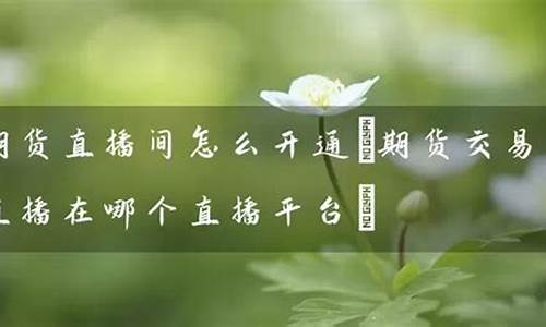 新疆期货直播间在哪个平台(新疆期货直播间在哪个平台看)(新疆期货操盘手)_https://www.kairu168.com_上期能源_第1张
