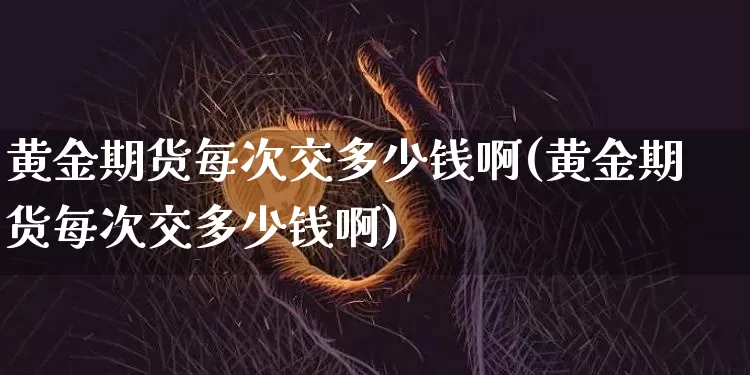 黄金期货每次交多少钱啊(黄金期货每次交多少钱啊)_https://www.kairu168.com_上期能源_第1张