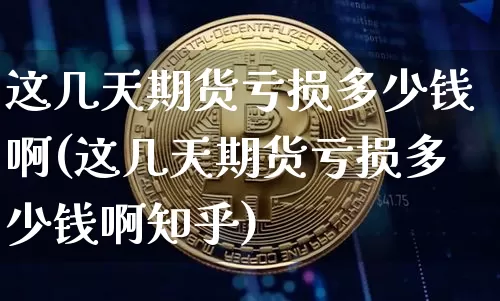 这几天期货亏损多少钱啊(这几天期货亏损多少钱啊知乎)_https://www.kairu168.com_中金所_第1张