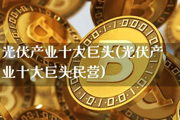 光伏产业十大巨头(光伏产业十大巨头民营)_https://www.kairu168.com_广期所_第1张