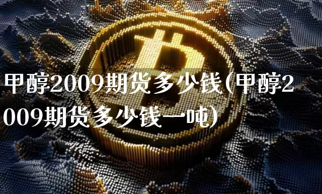 甲醇2009期货多少钱(甲醇2009期货多少钱一吨)_https://www.kairu168.com_广期所_第1张